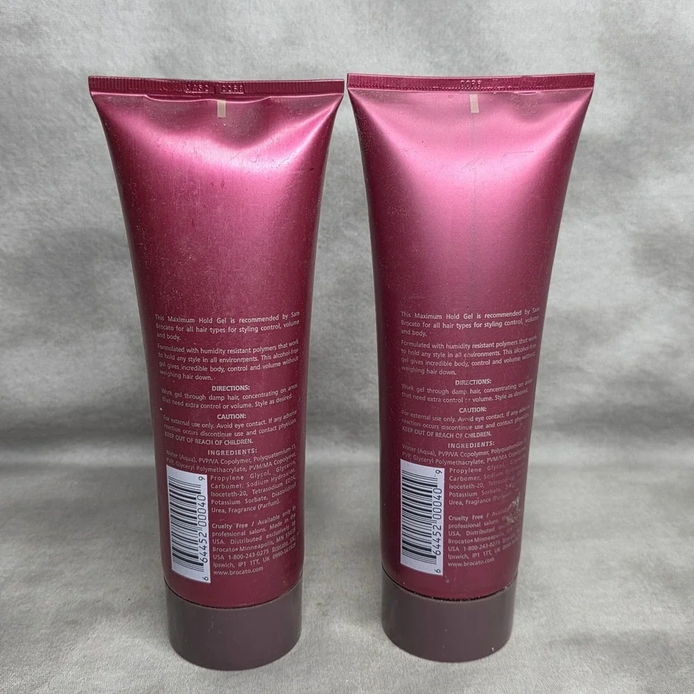 (X2) Brocato Gel Maximum Hold for Volume &‎ Control 8 fl oz